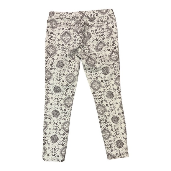 + Free People Jeans Free People Sundial Jeans Boho 26 Printed Skinny Cropped KD1 - Picture 4 of 4